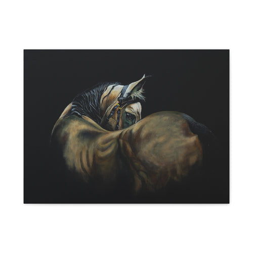 Horse Portrait Canvas Print — Matte Stretched Wall Art (1.25")