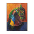 Abstract Colorful Horse Canvas Print — Matte Stretched Wall Art