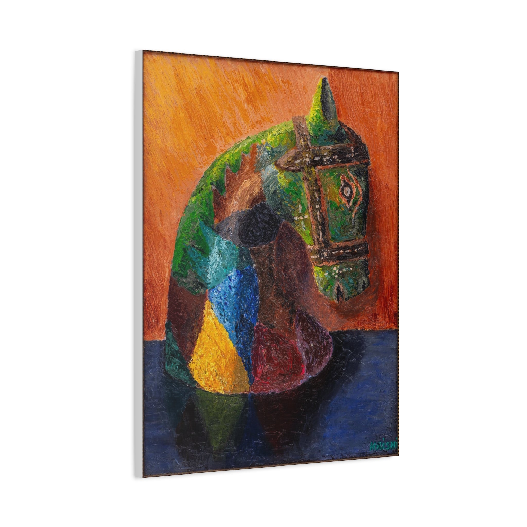Abstract Colorful Horse Canvas Print — Matte Stretched Wall Art