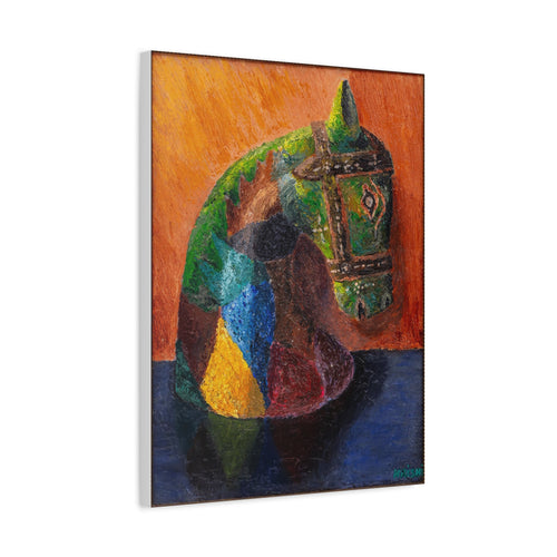 Abstract Colorful Horse Canvas Print — Matte Stretched Wall Art